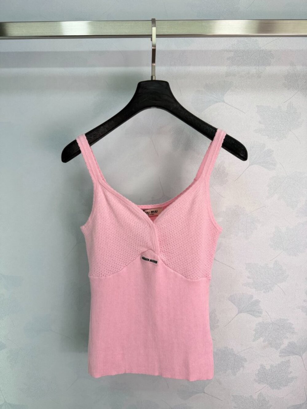 Miu Miu Cotton Knit Tank Top